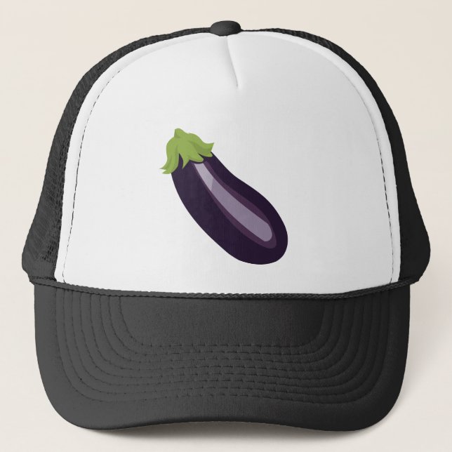 Aubergine Emoji Keps (Framsida)