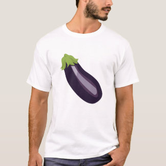 Aubergine Emoji T Shirt