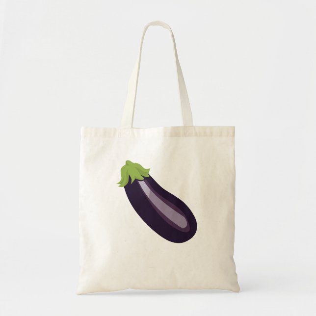Aubergine Emoji Tygkasse (Framsidan)