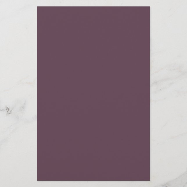 Aubergine enfärgad brevpapper (Framsida)