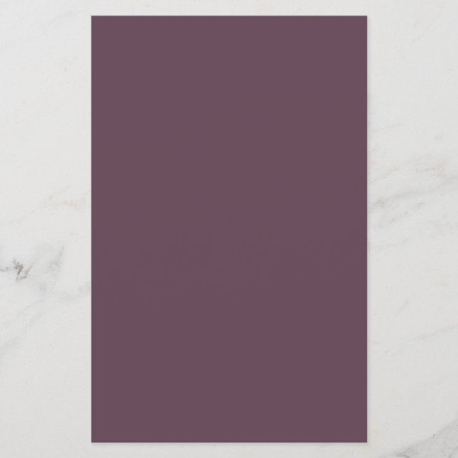 Aubergine enfärgad flygblad (Framsidan)
