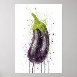 Aubergine Grönsak Poster