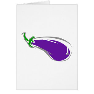 Aubergine Hälsningskort