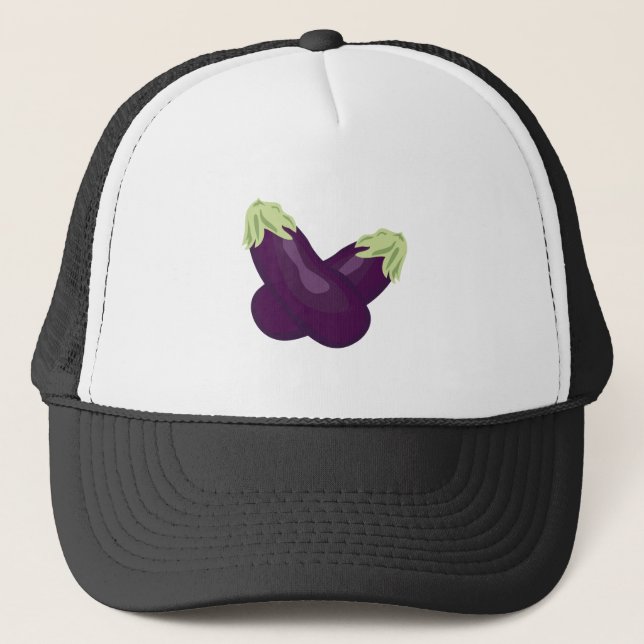 Aubergine Keps (Framsida)