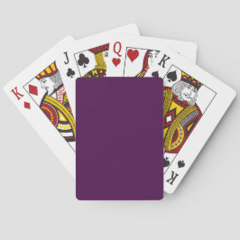 Aubergine Lila Enfärgad Casinokort