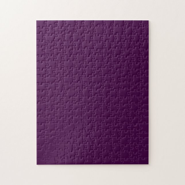 Aubergine Lila Enfärgad Pussel (Vertikal)