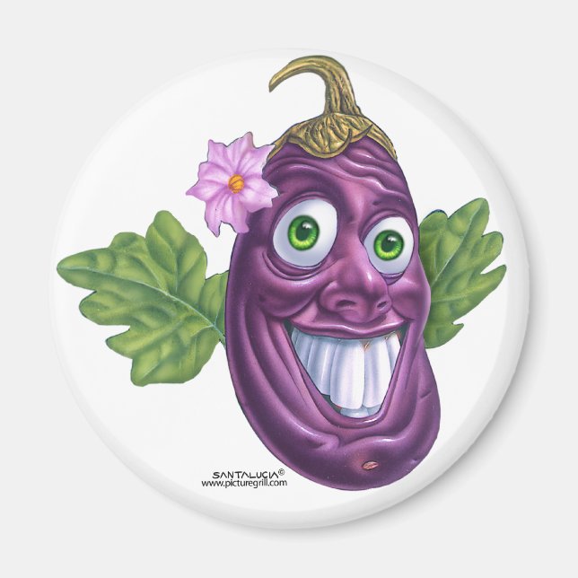 aubergine magnet (Framsidan)