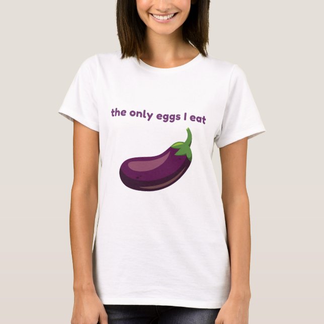 Aubergine T Shirt (Framsida)