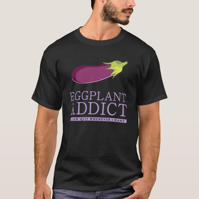 aubergineknarkare tee (Framsida)