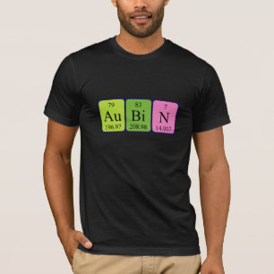 Aubin Periodisk skjorta bord namn Tee Shirt