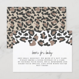 Aubree - Leopard Print Baby Bokar för införande av Inbjudningar