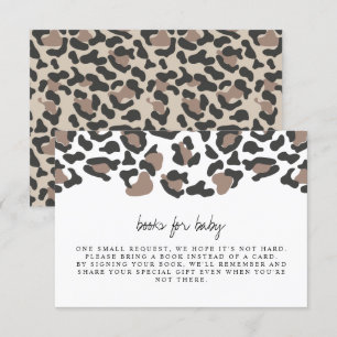 Aubree - Leopard Print Baby Bokar för införande av Inbjudningar