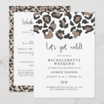AUBREE Leopard Print Vild Bachelorette Itinerary