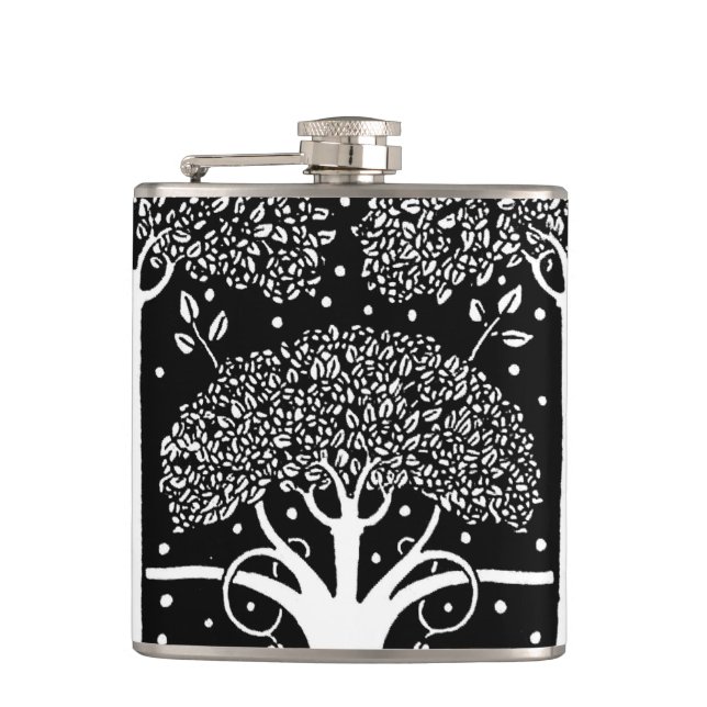 Aubrey Beardsley Art Nouveau Träd Mönstertryck Fickplunta (Framsidan)