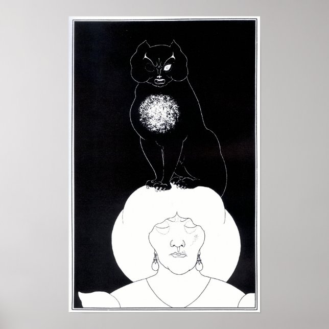 Aubrey Beardsley - Black Cat Poster (Framsidan)
