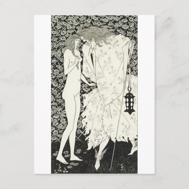 Aubrey Beardsley - den mystiska Ro-garden Vykort (Framsida)