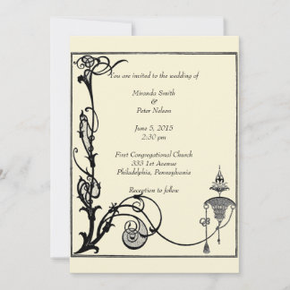 Aubrey Beardsley-design från 1920-talet Inbjudningar