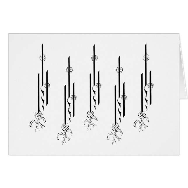 Aubrey Beardsley häftekort II Hälsningskort (Framsidan Horizontal)