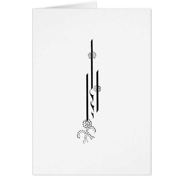 Aubrey Beardsley kort (Framsidan)