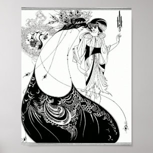 Aubrey Beardsley Peacock Poster
