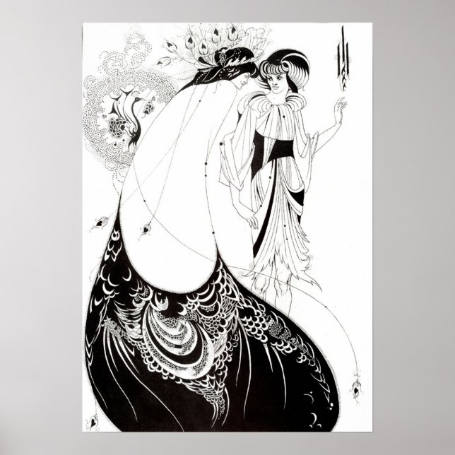 Aubrey Beardsley, Peacock Skirt Poster (Framsidan)