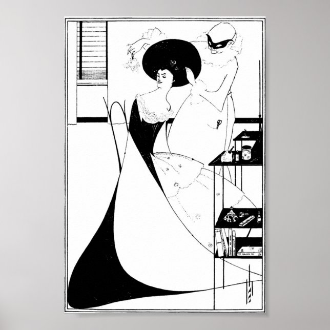 Aubrey Beardsley Salome Illustration Poster (Framsidan)
