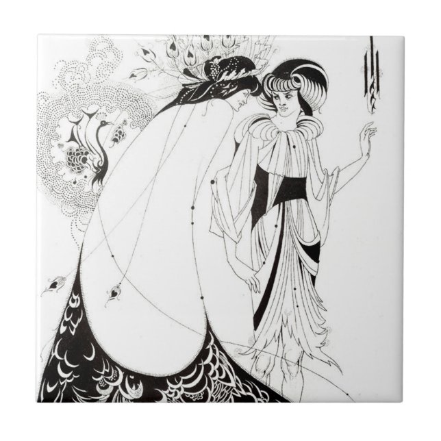 Aubrey Beardsley, skaldjursbrickan Kakelplatta (Framsidan)