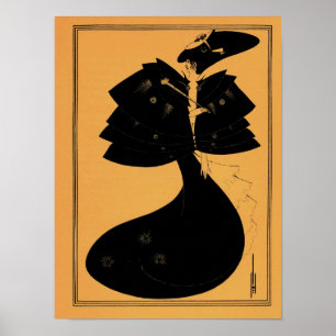 Aubrey Beardsley teckning från Salome Poster