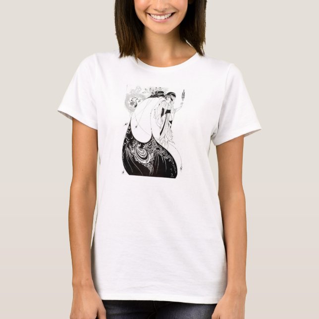 Aubrey Beardsley The Peacock Skirt T-shirt (Framsida)