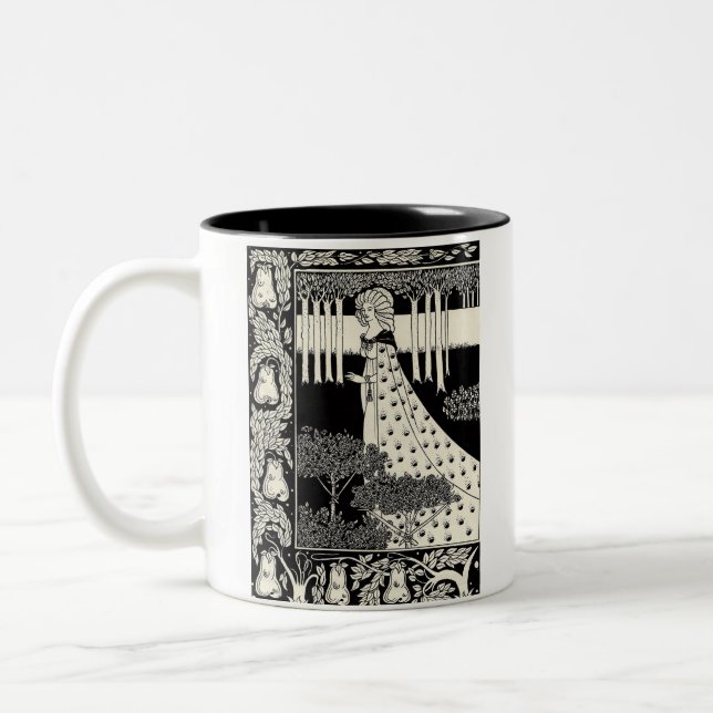AUBREY BEARDSLEY Två-Tonad MUGG (Vänster)