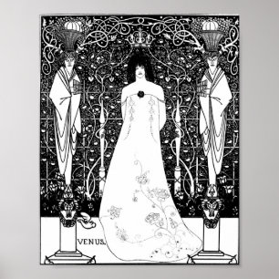 Aubrey Beardsley Venus mellan terminaltjänster Poster