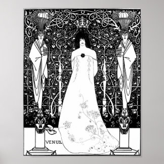 Aubrey Beardsley Venus mellan terminaltjänster Poster