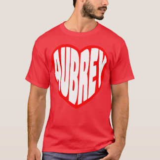 Aubrey i mitt hjärta retro t shirt
