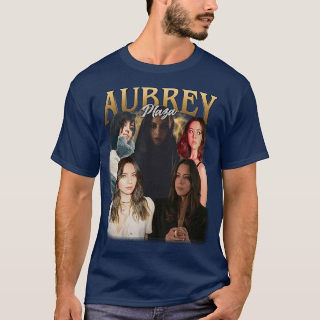 Aubrey Plaza Vintage friends T Shirt (Framsida)