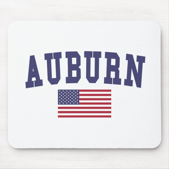 Auburn AL US Flagga Musmatta (Framsidan)