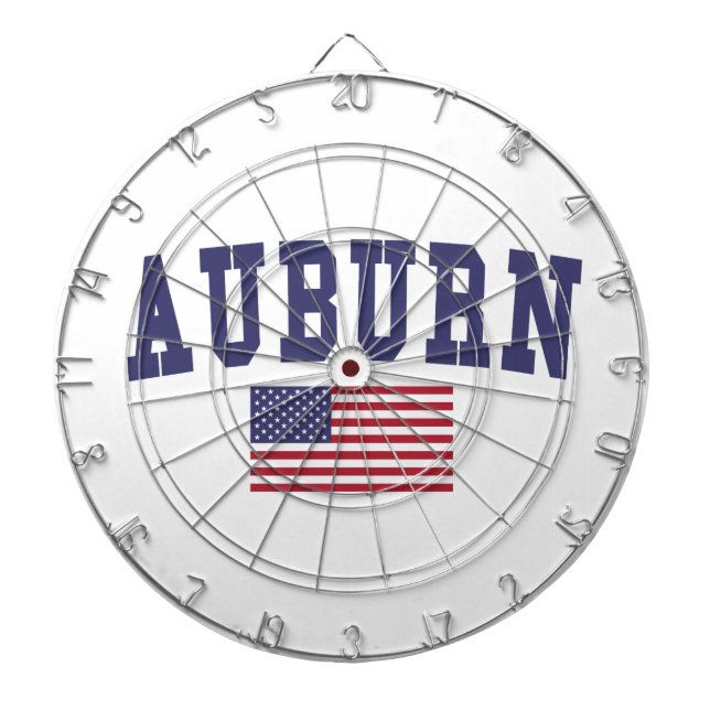 Auburn AL US Flagga Piltavla (Framsidan)