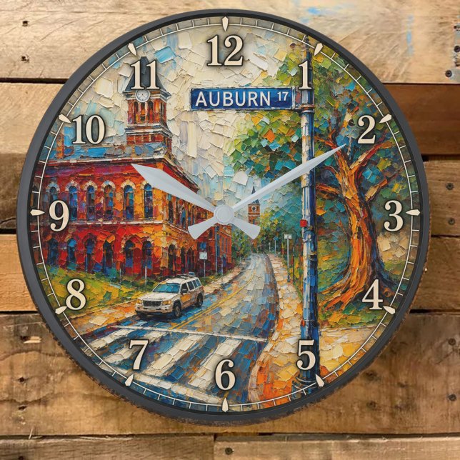Auburn Alabama Artistic Downtown  Stor Klocka (Skapare uppladdad)