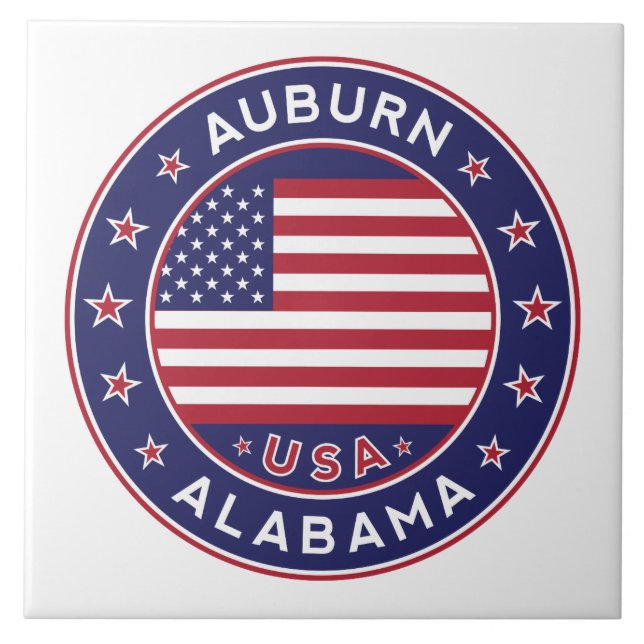 Auburn, Alabama, Förenta staterna Kakelplatta (Framsidan)