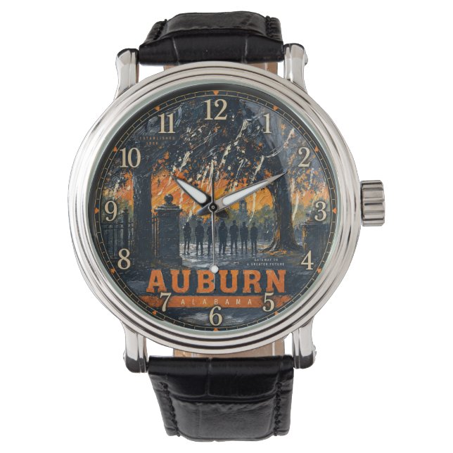 Auburn Alabama Sunset  Armbandsur (Framsida)