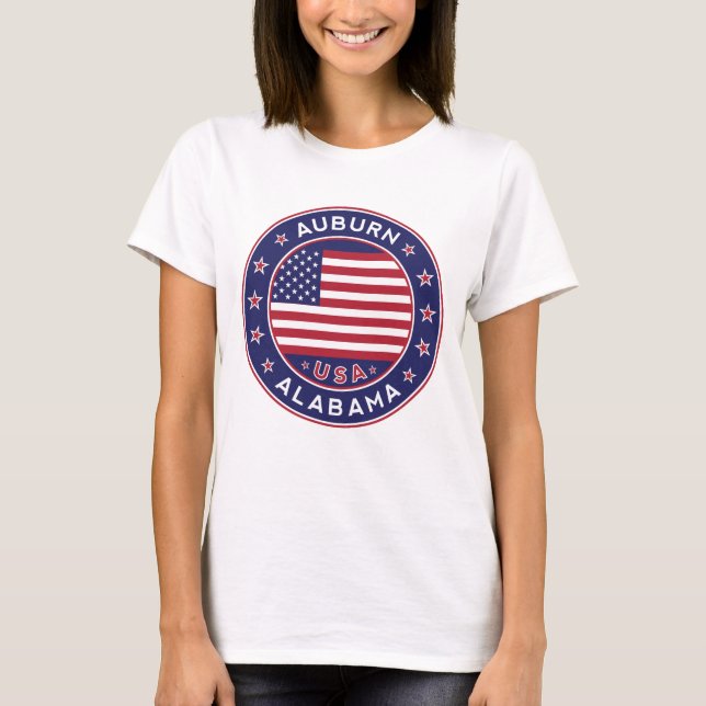 Auburn, Alabama T Shirt (Framsida)