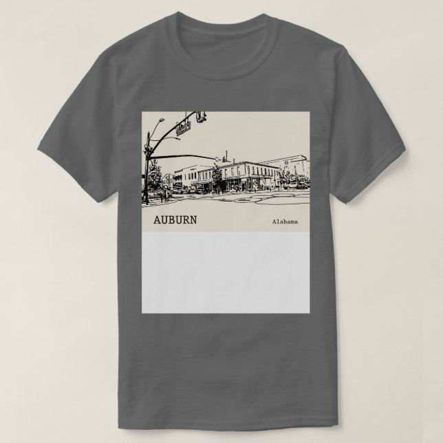 Auburn Alabama TShirt 1 T Shirt (Design framsida)