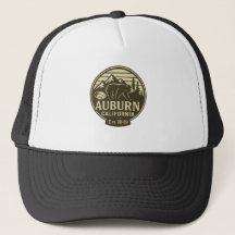 Auburn California Bear Badge - Truckerkeps