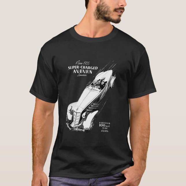AUBURN HASTIGHET 851 1935  T SHIRT (Framsida)
