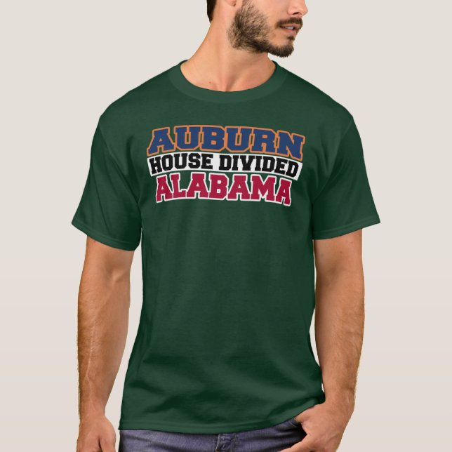 Auburn House Divided Alabama T Shirt (Framsida)