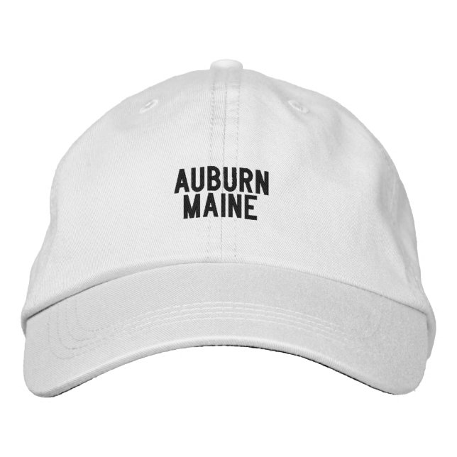 Auburn Maine Hat Broderad Keps (Framsida)