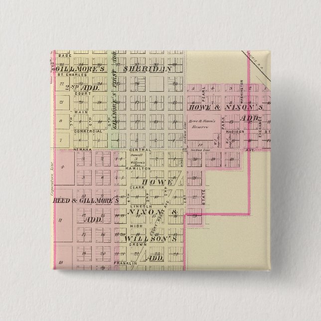 Auburn, Nebraska Knapp (Framsida)