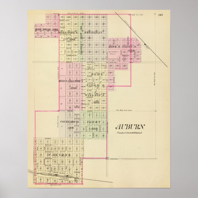 Auburn, Nebraska Poster (Framsidan)