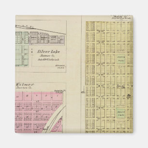 Auburn, Silver Sjö, Kilmer och Richland, Kansas Magnet