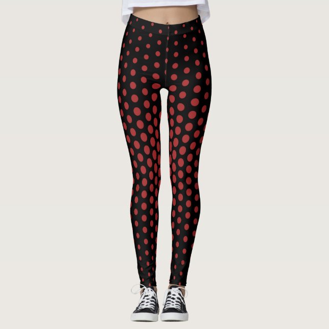 Auburn Techno Dot Mönster Leggings (Framsida)