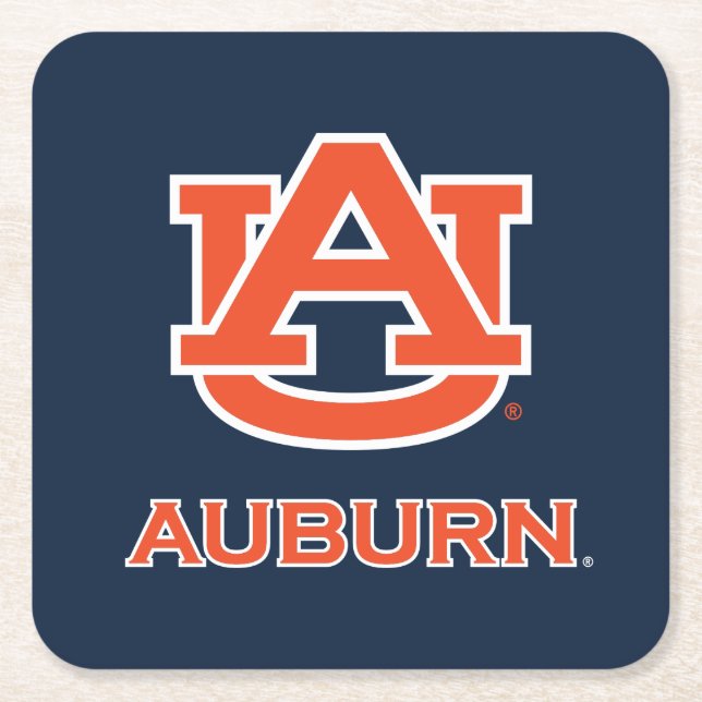 Auburn Universiteten | AU Auburn Underlägg Papper Kvadrat (Framsidan)